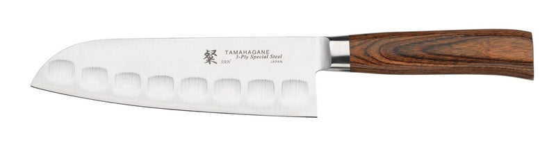 SN-1214 Tamahagane 17.5 Fluted Santoku