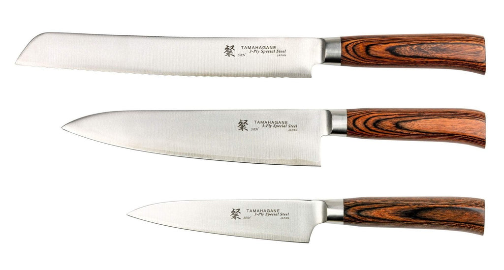 SN-3301 Tamahagane 3 Piece Kitchen Knife Set