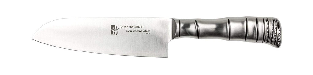 TK-1115 Tamahagane Bamboo 16cm Santoku Knife