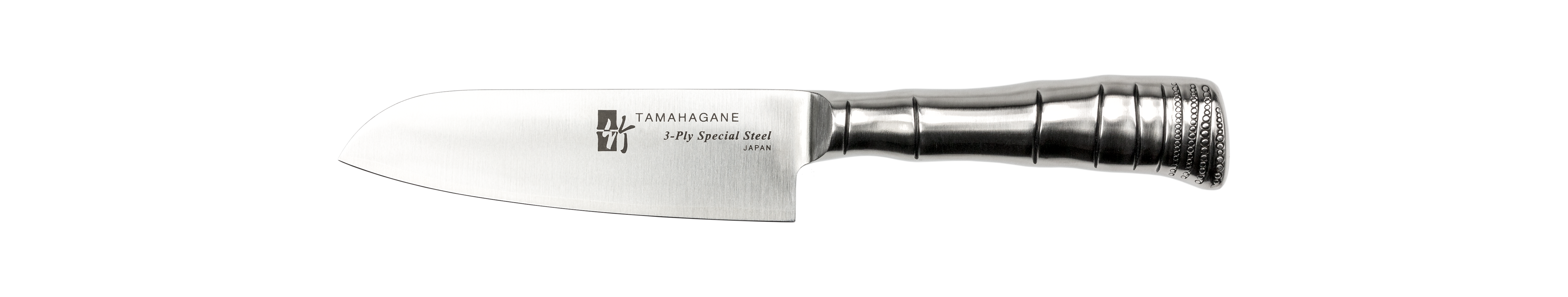 Tamahagane Bamboo 12cm Santoku Knife